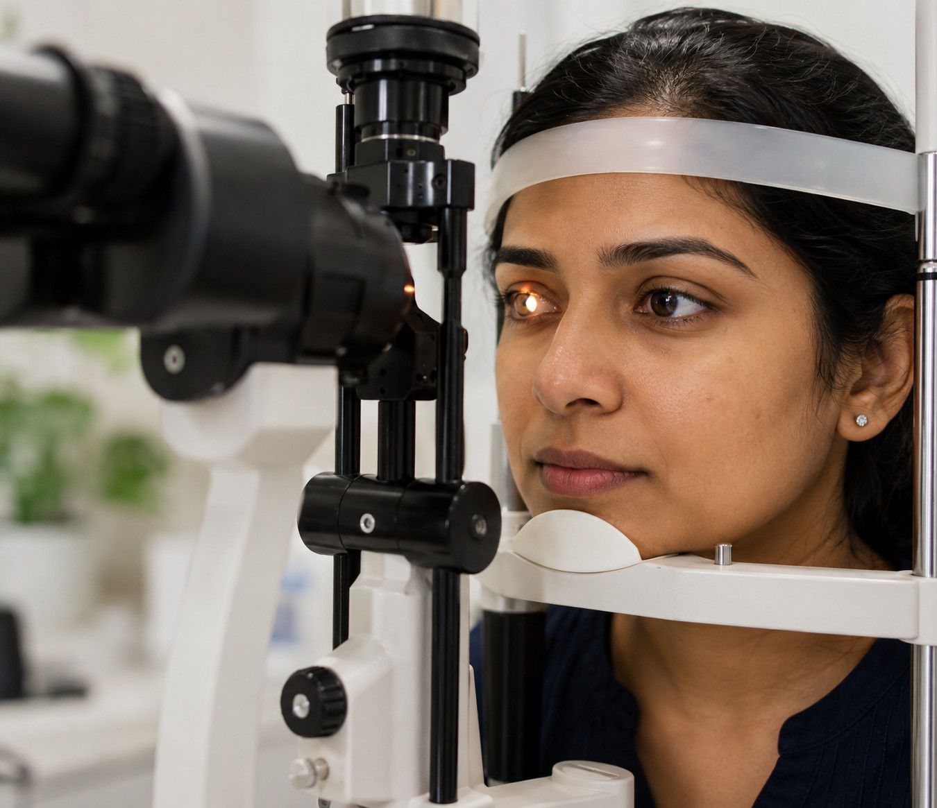 Modern ophthalmology examination room