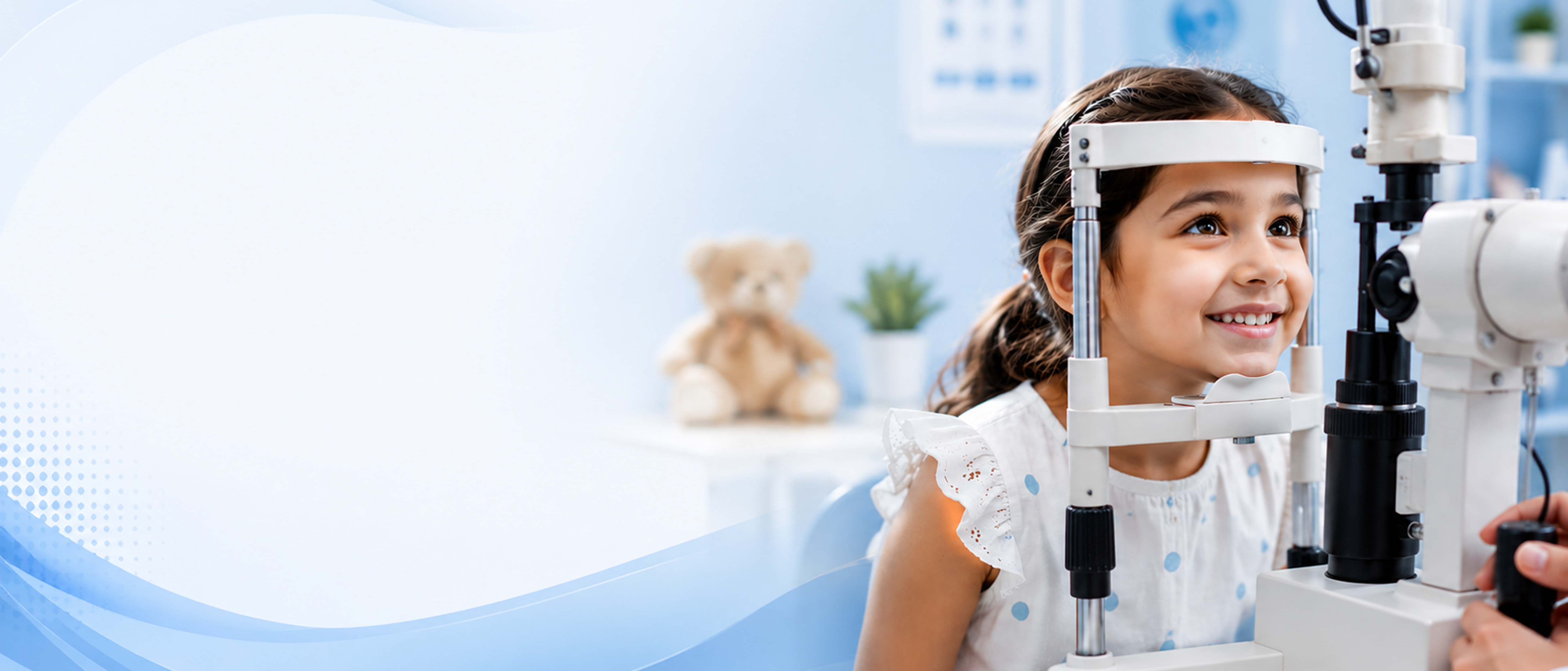 Modern ophthalmology examination room