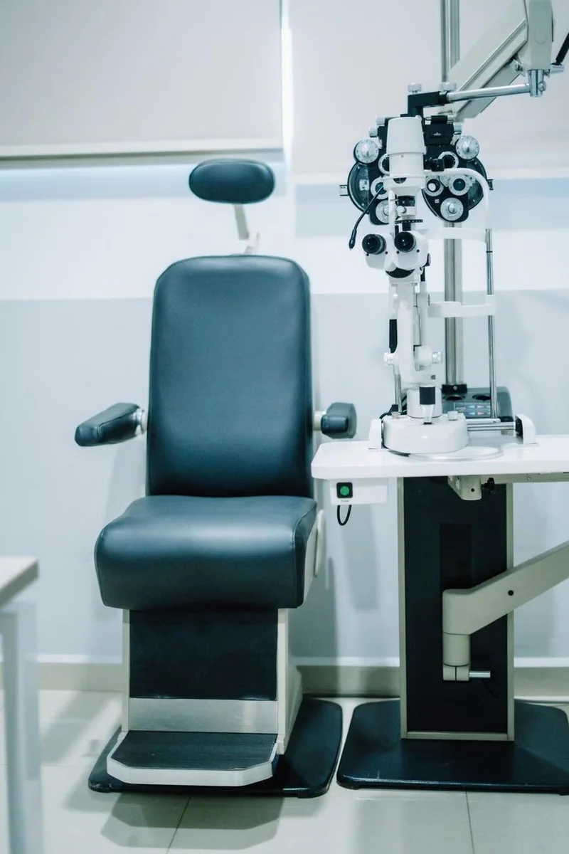 Modern ophthalmology examination room
